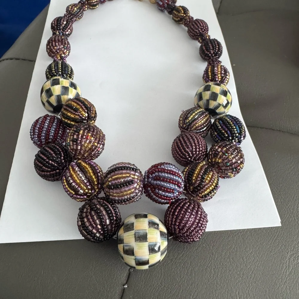 Mackenzie Childs Beaded Necklace - Picture 1 of 3
